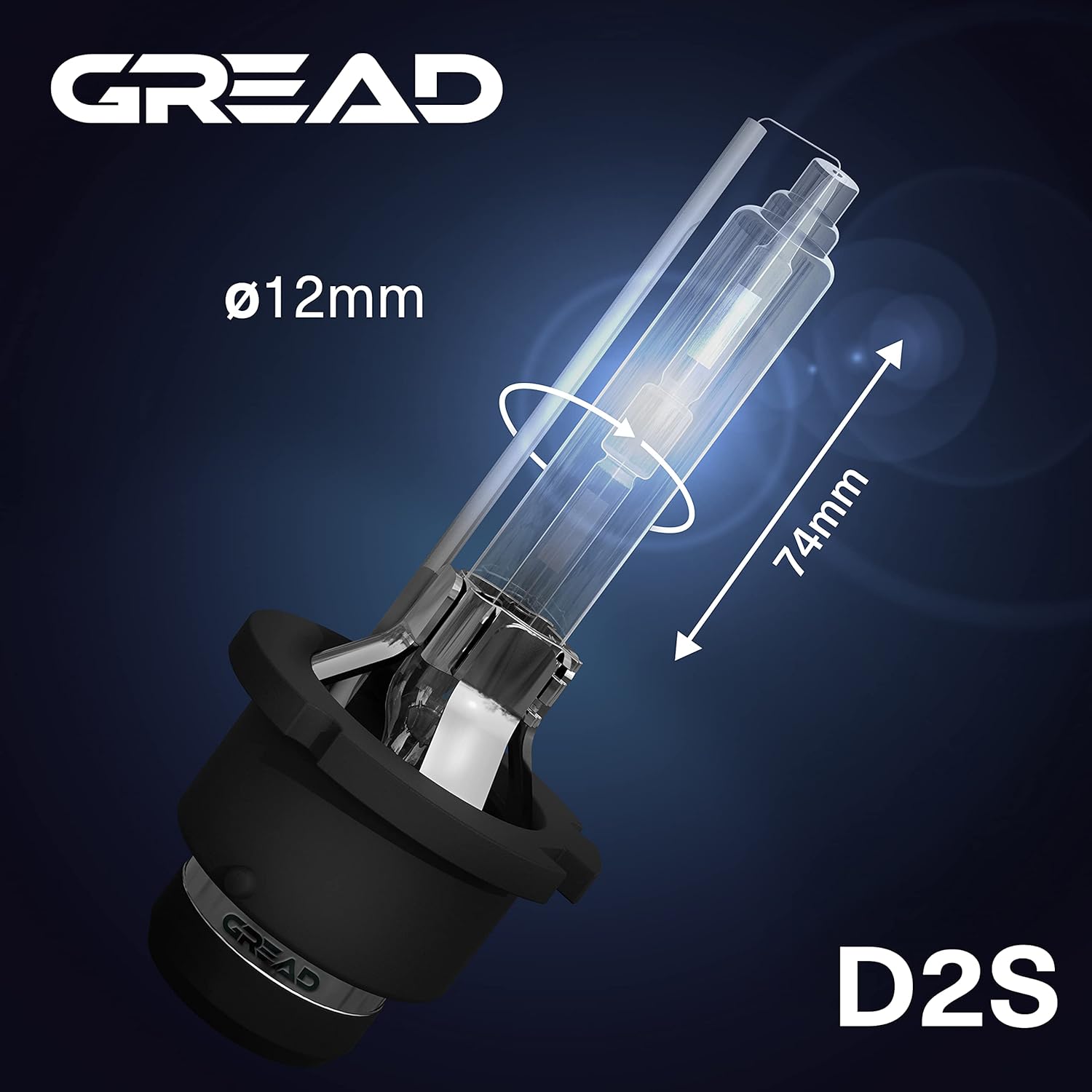 GREAD D2S Xenon-Brenner 6000K - 2er-Set