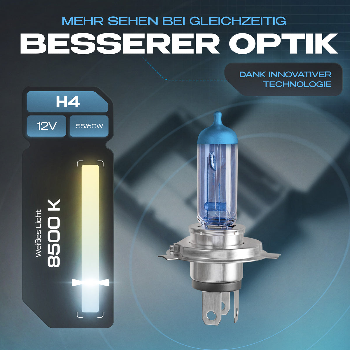 2x H4 Blueline 12V 60/55W