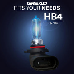 GREAD HB4 Blueline Halogenlampe im Xenon-Look 8500K - 2er-Set