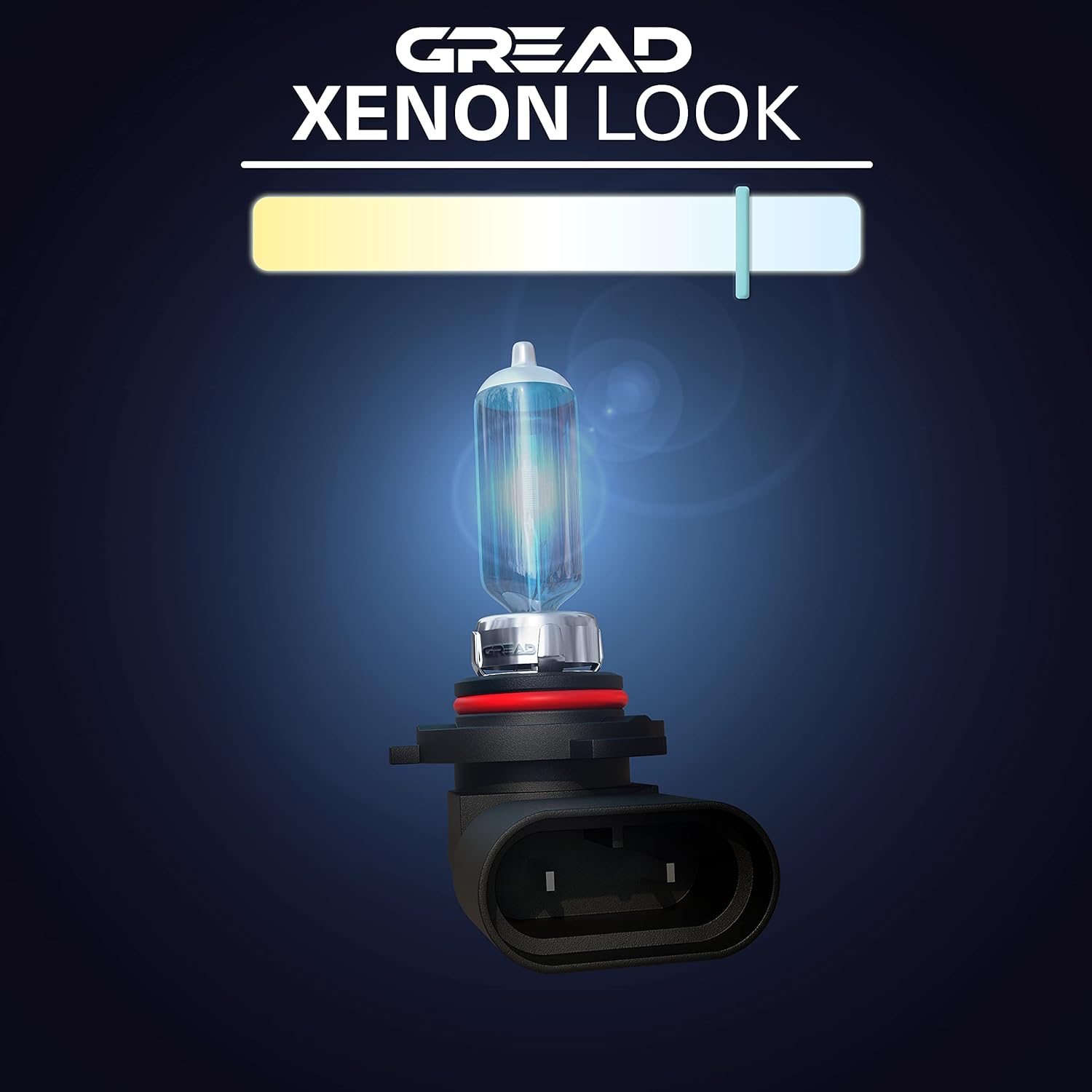 GREAD HB4 Silverline Halogenlampe im Xenon-Look 8500K - 2er-Set