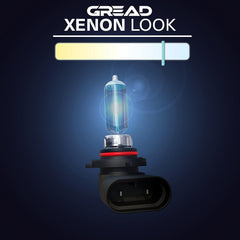 GREAD HB4 Silverline Halogenlampe im Xenon-Look 8500K - 2er-Set