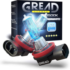 GREAD H11 Silverline Halogenlampe im Xenon-Look 8500K - 2er-Set