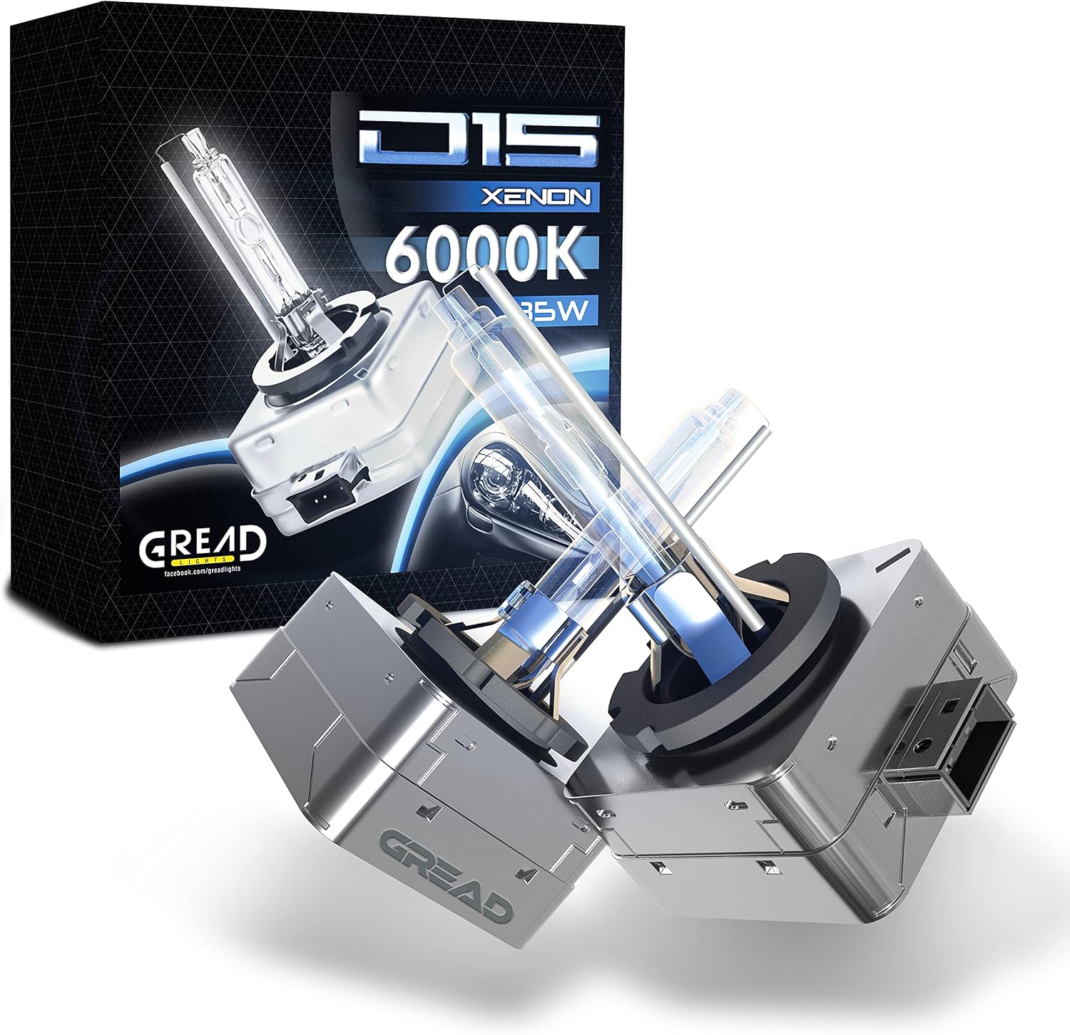 GREAD D1S Xenon-Brenner 6000K - 2er-Set