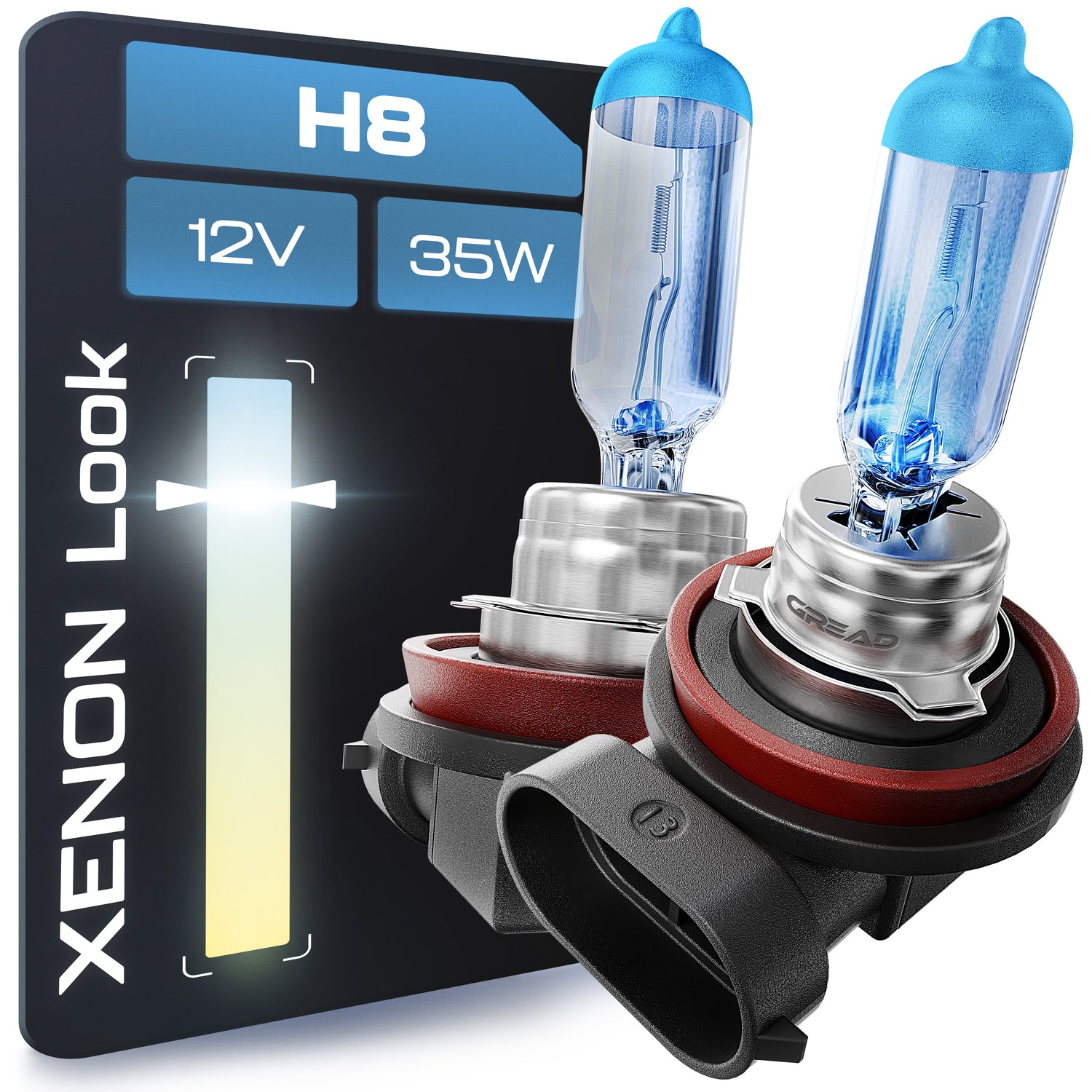 2x H8 Blueline 12V 35W
